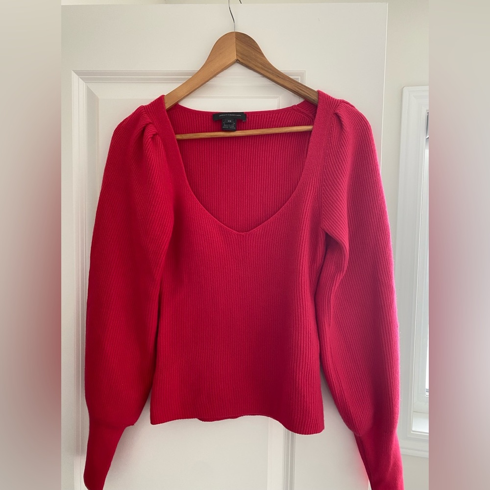 French connection fuchsia sweater